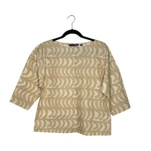 NWT Uniqlo X Marimekko Crescent Boxy Blouse Top